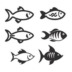Fish Set Vector Art, Icons, and Graphics