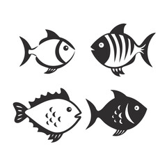 Fish Set Vector Art, Icons, and Graphics