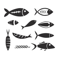 Fish Set Vector Art, Icons, and Graphics