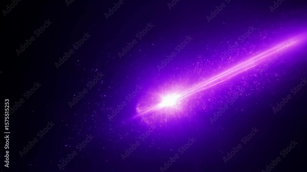 Poster a vibrant purple light streaks across a dark background, creating a captivating and cosmic visual ef