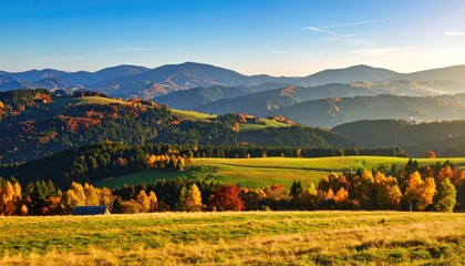 Obraz premium Autumnal mountain landscape