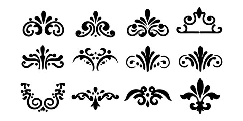 Elegant Flourishes, Swirls, and Vintage Decorative Elements A Collection of Ornate Designs for Artistic Projects, Crafts, and Digital Design