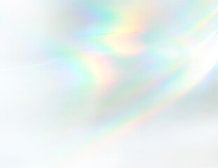 Transparent rainbow crystal light texture overlay effect.Natural light effects mock-up png.