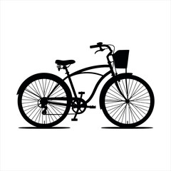 silhouette of a bicycle