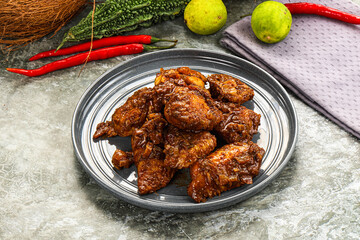 Indian cuisine - Vindaloo fish with spices