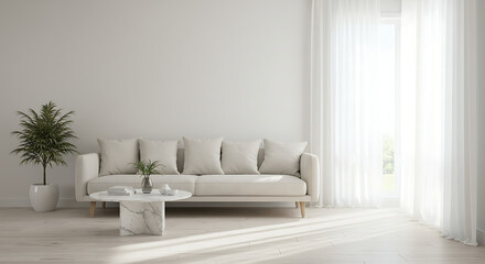 modern living room with sofa