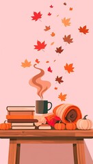 Minimalist Warm Fall Poster Design