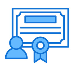 Certificate  Icon Element For Design
