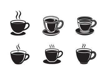 coffee cup icon silhouette vector illustration