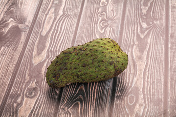 Ripe green sweet soursop fruit