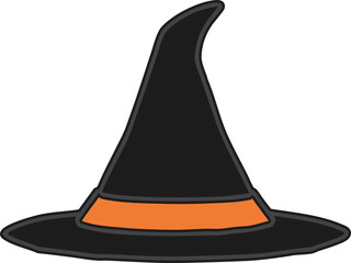 Halloween hut isolated on white background-1-1-black-2