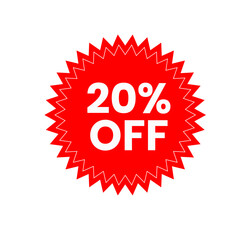20 % off sale button