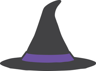 Halloween hut isolated on white background-1-1-black-1