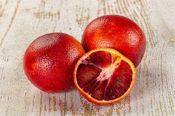 Red sweet juicy orange fruit