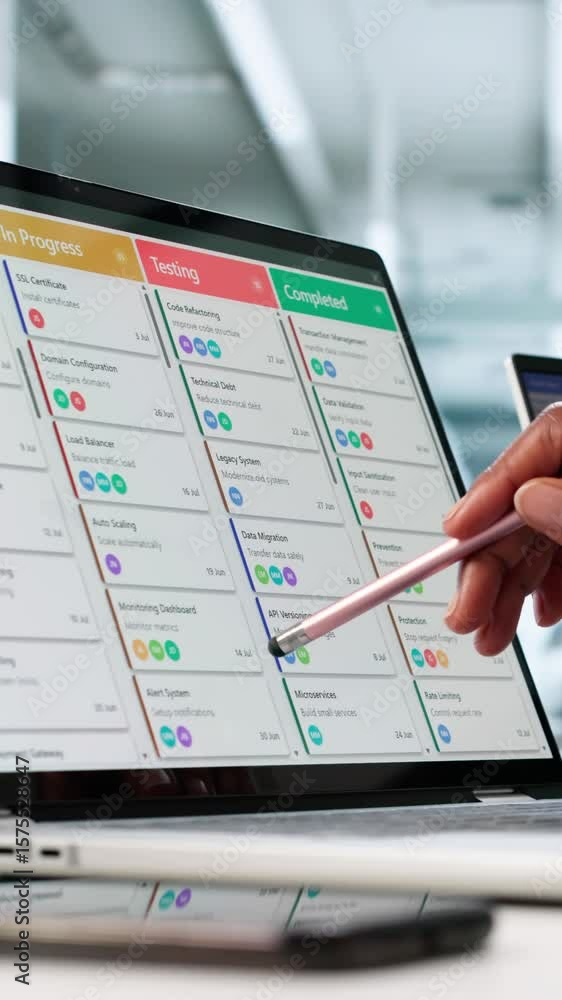 Poster agile software scrum schedule content calendar