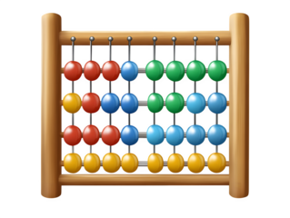 abacus on white background