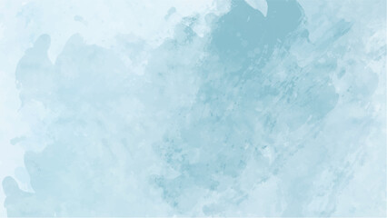 Blue watercolor background with copyspace for your design. vector.