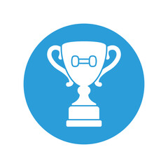 Gym trophy Vector Icon which can easily modify or edit
