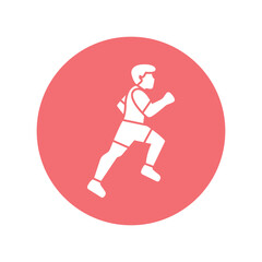 Sprinting Vector Icon which can easily modify or edit