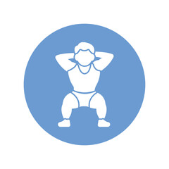 Lunge Vector Icon which can easily modify or edit