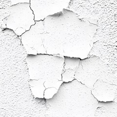 Obraz premium Cracked White Wall Texture Background Abstract Grunge Design