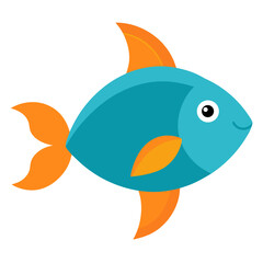 Obraz premium vector illustration of a fish
