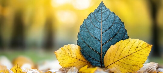 Obraz premium Autumn Landscape with Colorful Foliage, Fall Protection Insurance, and Financial Security Themes