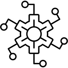 NetSecure Systems Icon Vector Element 