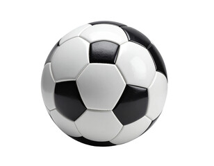 Fototapeta premium Isolated Black and White Soccer Ball on Clean Background