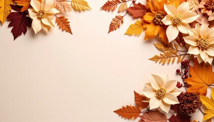 Autumn floral arrangement seasonal decor nature indoor close-up celebrating fall beauty with vibrant leaves and flowers