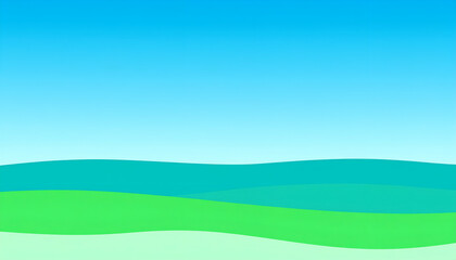 Obraz premium Rolling Hills with Blue Sky, and Nature Scene.