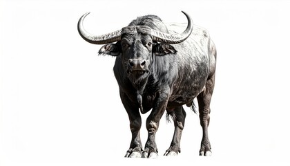 Buffalo portrait, strong stance
