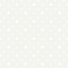 Creamy Pearl Fleur De Lis Pattern
