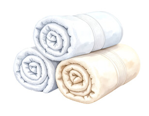 Rolled Towels Illustration