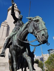 The Monument to Miguel de Cervantes is a public artwork in Madrid, Spain on the Plaza de España....