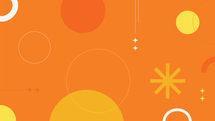 Orange Modern Geometric Design Background