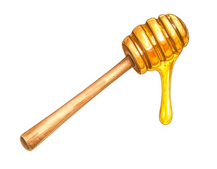 Honey Dipper Illustration