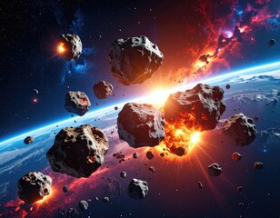 Asteroid impact on Earth (4)