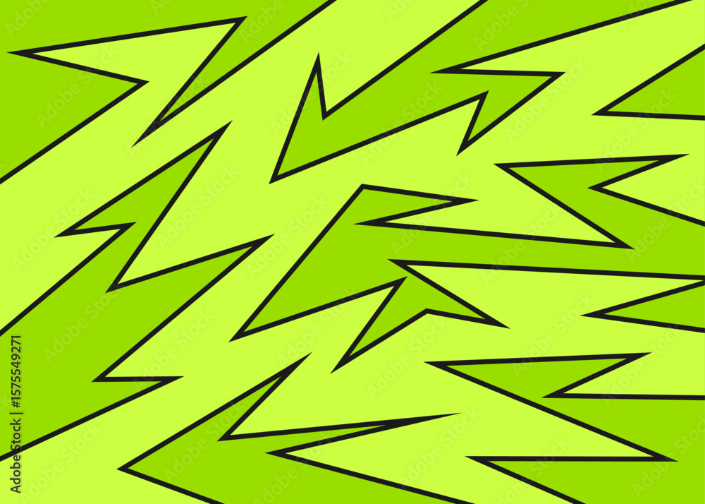 Aufkleber Abstract background with various sharp, zigzag and arrow pattern