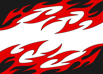 Simple background with flame pattern and with some copy space area