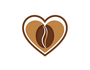 Coffee Bean Heart Illustration