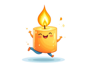 Joyful Candle Illustration