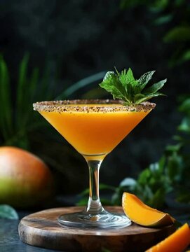 aam panna martini indian cocktail	
