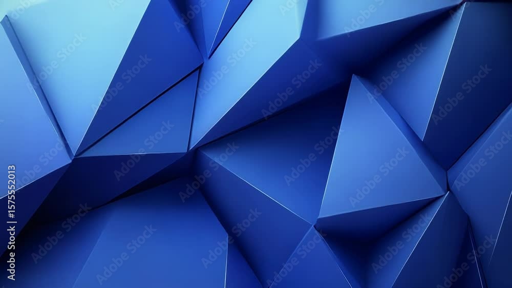 Aufkleber blue abstract low poly background creating stunning visual effect