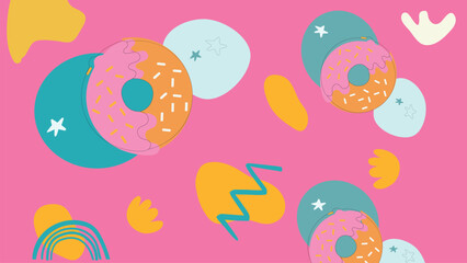 Baked bread and chef items background