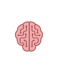 human brain with puzzle