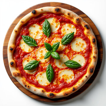 Classic Margherita Pizza with Fresh Tomatoes and Basil