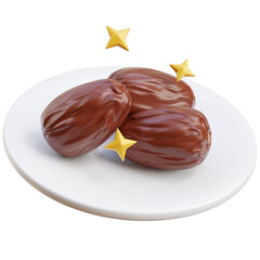 Dates on Plate