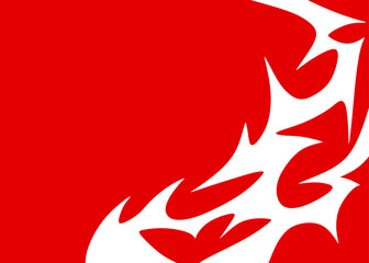 Abstract background with wavy tribal tattoo pattern and with some copy space area