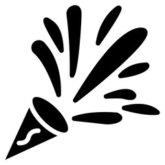 Confetti Burst glyph icon